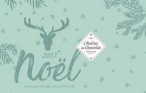 Atelier du Chocolat, noël 2017, identité visuelle, packaging